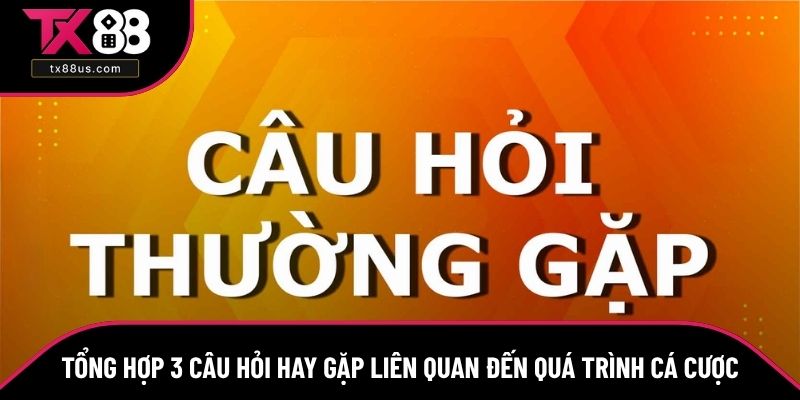 Tổng hợp 3 câu hỏi hay gặp liên quan đến quá trình cá cược Tổng hợp 3 câu hỏi hay gặp liên quan đến quá trình cá cược