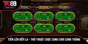 Tiến Lên Đếm Lá - Thủ Thuật Cược Càng Chơi Càng Thắng